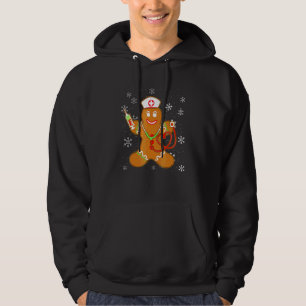 Nurse Gingerbread Christmas Nursing Xmas Cookies W Hoodie