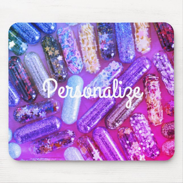 Nurse glitter medication mousepad (Front)