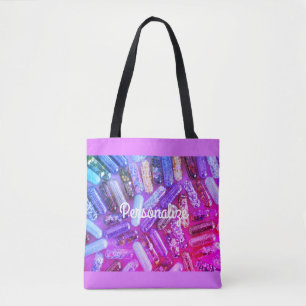 Nurse glitter medication tote