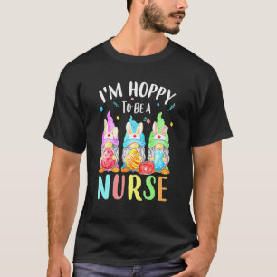Nurse Gnomes Easter Day  Bunny Eggs Rn Icu Cna 4 T-Shirt