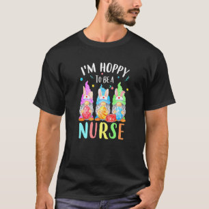 Nurse Gnomes Easter Day Bunny Eggs Rn Icu Cna T-Shirt