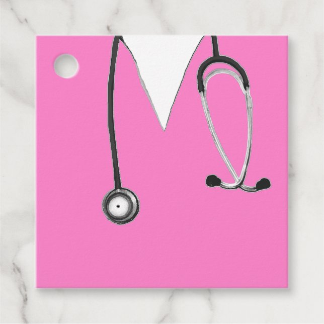 Nurse Grad Nursing School Favour Tags (Front)
