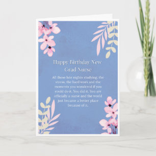 Nurse Graduate Birthday Card