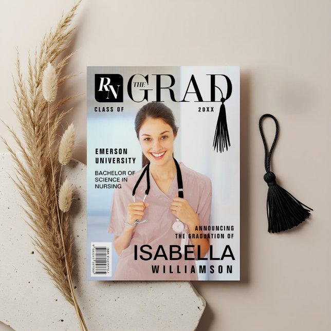 Nurse Graduate Registered Nurse Photo Magazine Announcement (Nurse Graduate Registered Nurse Photo Magazine Announcement)