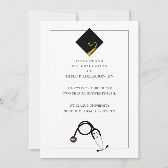 Nurse Graduation Announcement (Front)