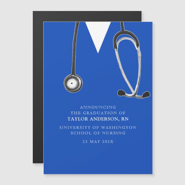 Nurse graduation announcement (Front/Back)