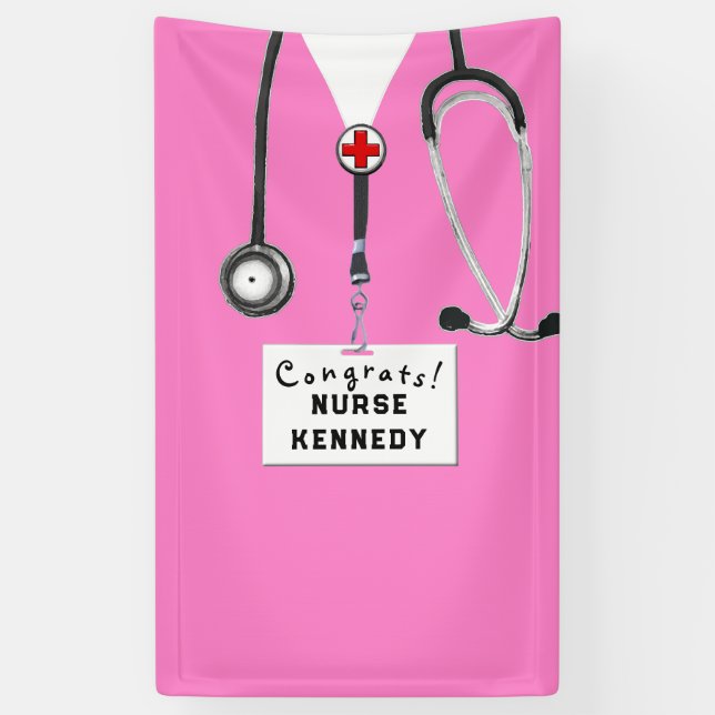 Nurse Graduation Banner (Vertical)