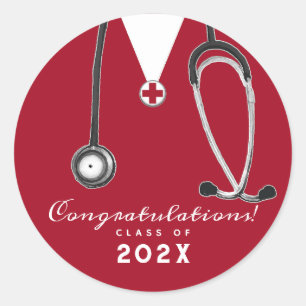 Nurse Graduation Classic Round Sticker