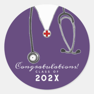 Nurse Graduation Classic Round Sticker