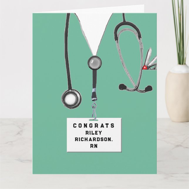 Nurse Graduation Congrats Card (Front)