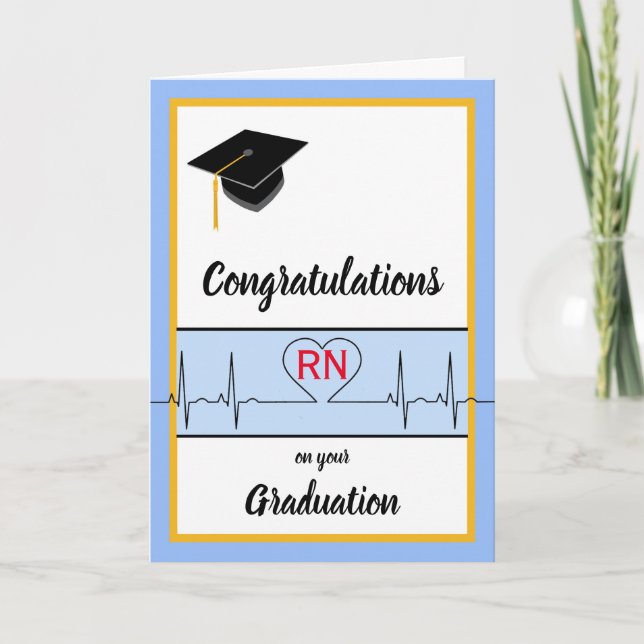 Nurse graduation congratulations card (Front)