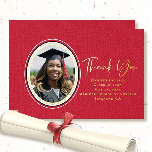 Nurse Graduation Elegant Red Thank You Script (Creator Uploaded)