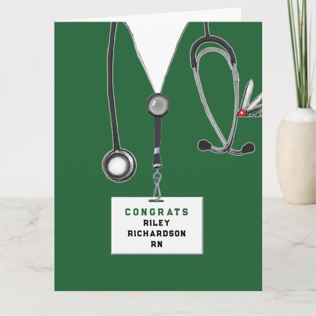 Nurse Graduation Gift Card (Front)