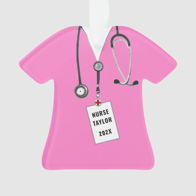 Nurse Graduation Gift Ornament (Front)