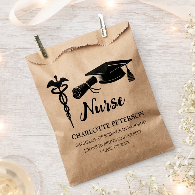 Nurse Graduation Goodie Favour Bags (Clipped)