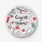 Nurse graduation icons paper plates