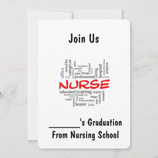 ****NURSE GRADUATION**** INVITATION (Front)