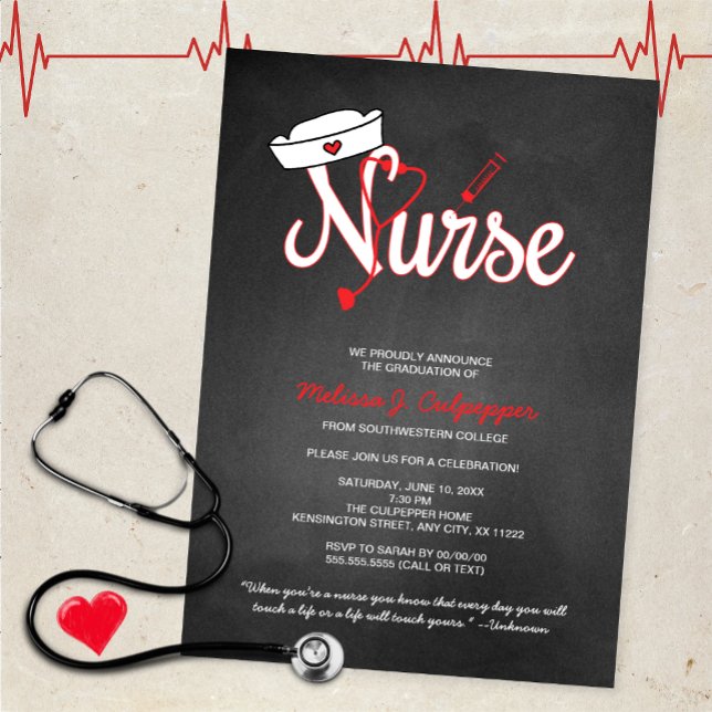 Nurse graduation invitation party pinning ceremony (Creator Uploaded)