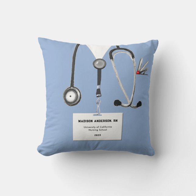 Nurse Graduation Keepsake Gift Cushion (Front)
