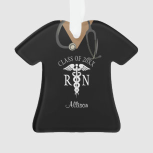 Nurse Graduation Medical Uniform Personalised Name Ornament