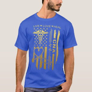 Nurse Graduation, Nurse Week, CNA Nurse US Flag, C T-Shirt