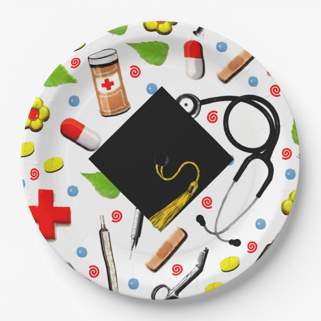 Nurse Graduation Paper Plate (Front)
