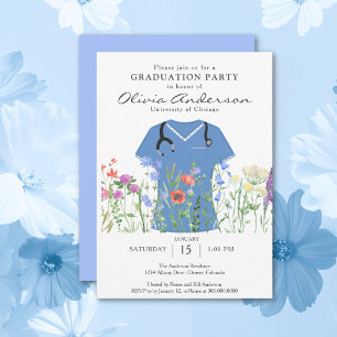 Nurse Graduation Party  Invitation