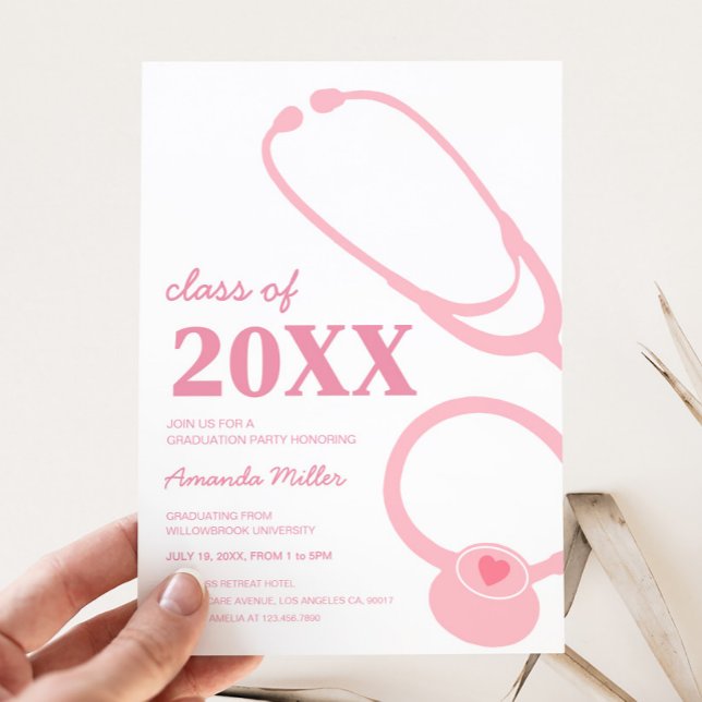 Nurse Graduation Party Invitation (Nursing Graduation Party Invitation)
