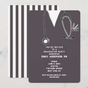 Nurse Graduation Party Invitation