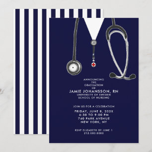 Nurse Graduation Party Invitations