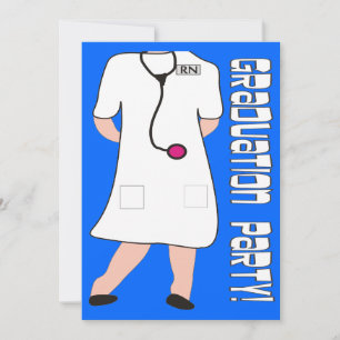 Nurse Graduation Party Invitations