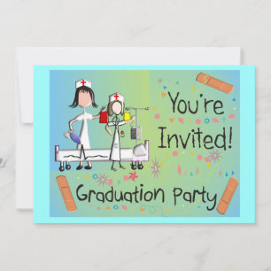 Nurse Graduation Party Invitations