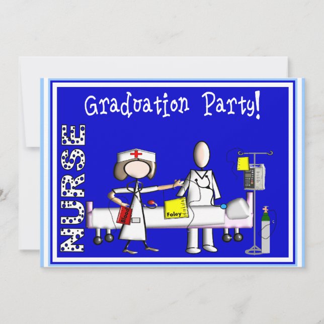 Nurse Graduation Party Invitations (Front)