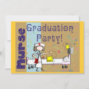 Nurse Graduation Party Invitations