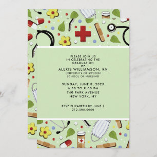 Nurse Graduation Party Invitations