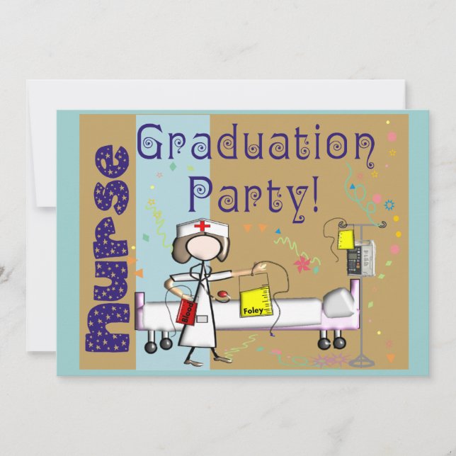 Nurse Graduation Party Invitations (Front)