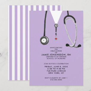 Nurse Graduation Party Invitations