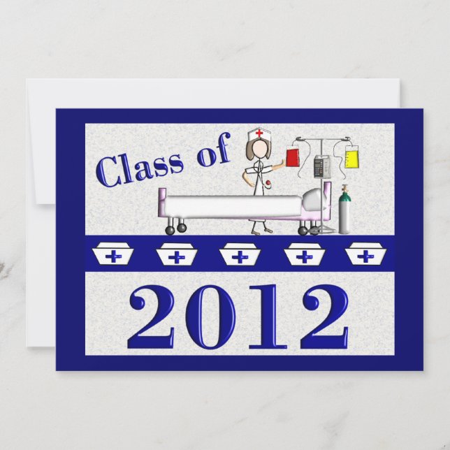 Nurse Graduation Party Invitations 2012 (Front)