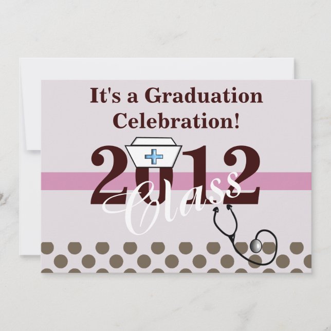Nurse Graduation Party Invitations 2012 (Front)