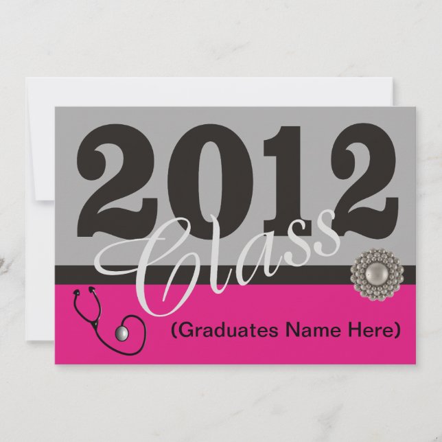 Nurse Graduation Party Invitations 2012 (Front)