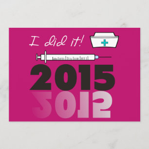 Nurse Graduation Party Invitations Cap #2