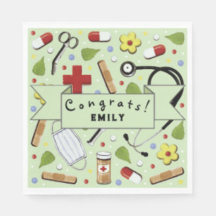 Nurse Graduation Party Napkin