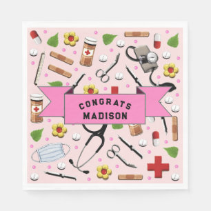 Nurse Graduation Party Napkin