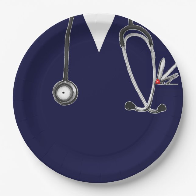 Nurse Graduation Party Paper Plate (Front)