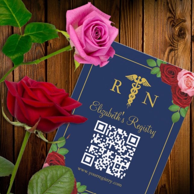 Nurse Graduation Party Registry Enclosure Card (Creator Uploaded)