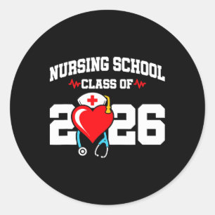 Nurse Graduation - Rn Nurse - Nursing School Gradu Classic Round Sticker