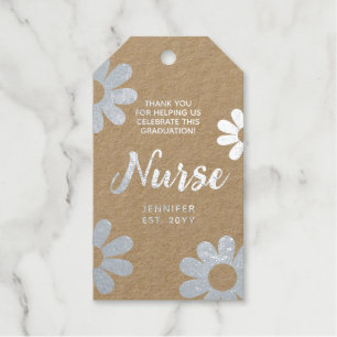 Nurse Graduation Thank You Personalised Gift Tags