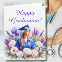 Nurse Graduation with Iris, Daisy, Roses