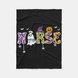 Nurse Halloween Costume Nursing Costume Scrub Top  Fleece Blanket