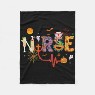 Nurse Halloween Costume Stethoscope Heartbeat Pump Fleece Blanket
